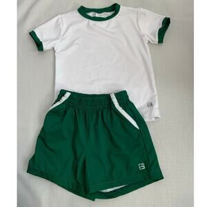 Set Athletics Boys 2 pc green matching athletic sets size 3T